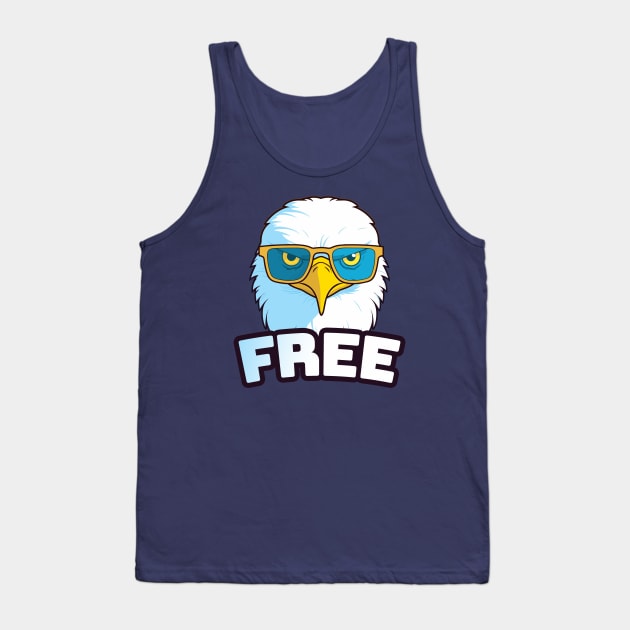 Free || Bald Eagle Head Tank Top by Mad Swell Designs